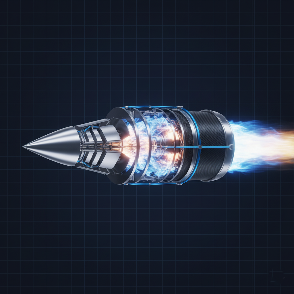 3D model rendering of the SPARTAN scramjet engine