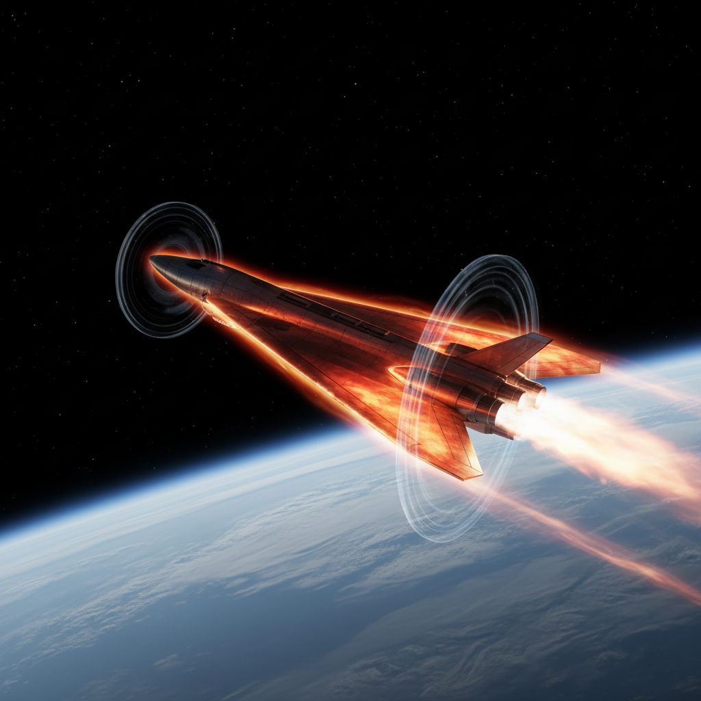 Diagram of a single-stage-to-orbit (SSTO) spaceplane concept