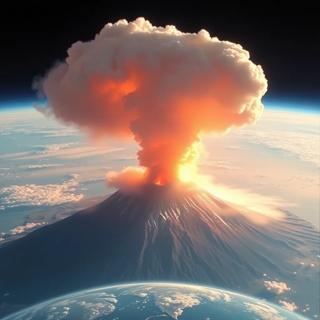 Volcanic Eruption Cooling Earth